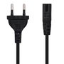Nanocable Cable de Alimentación Forma 8 CEE7/16 a C7, 1,5 m, Negro